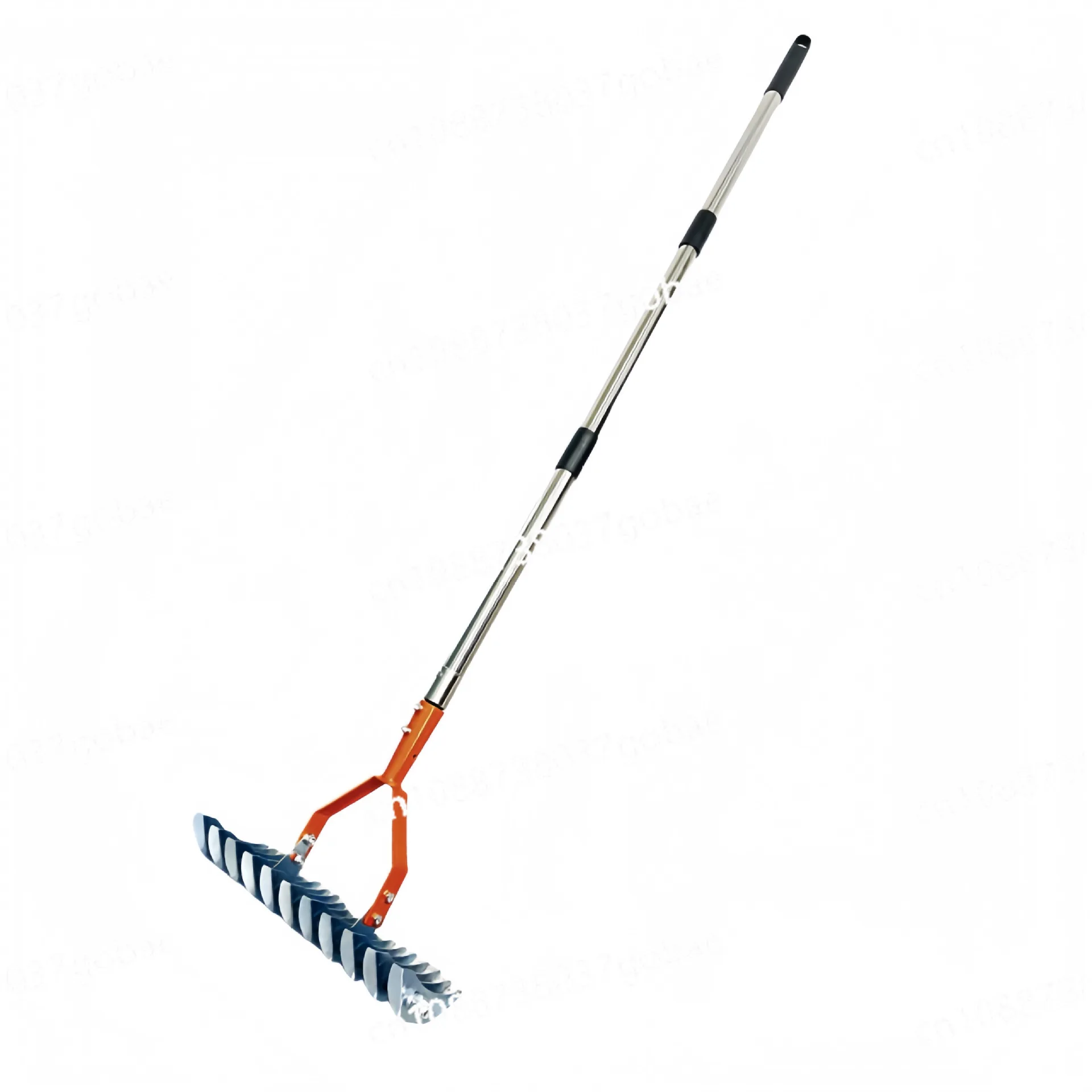 

Stainless steel removable lawn dead grass rake garden leaf rake lawn carding soil rake