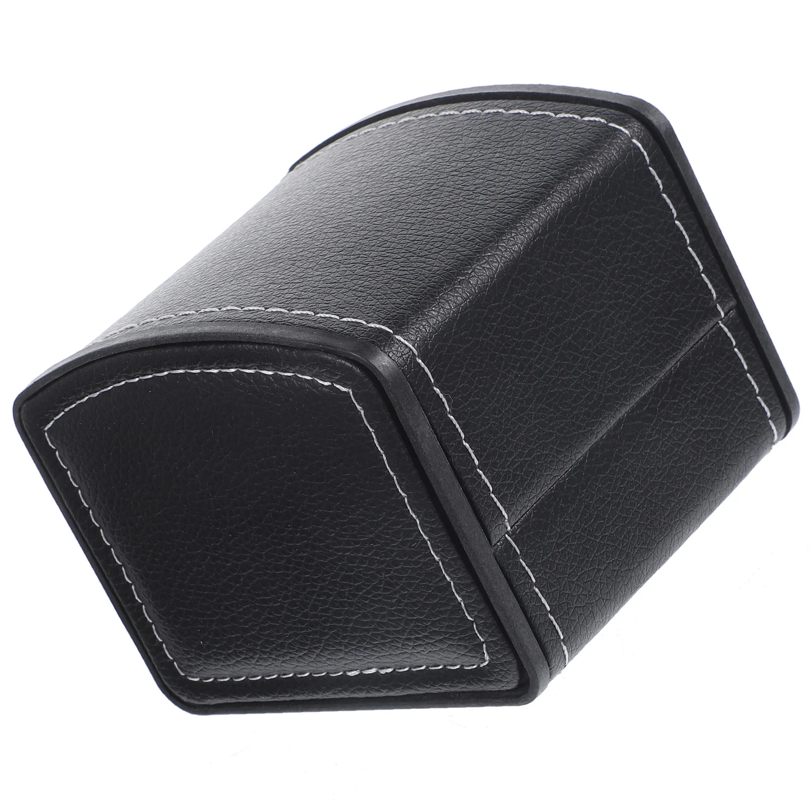 

PU Watch Case Coffee Durable Classic Design Removable Cushion Jewelry Storage Organizer Box Travel Gift Packaging