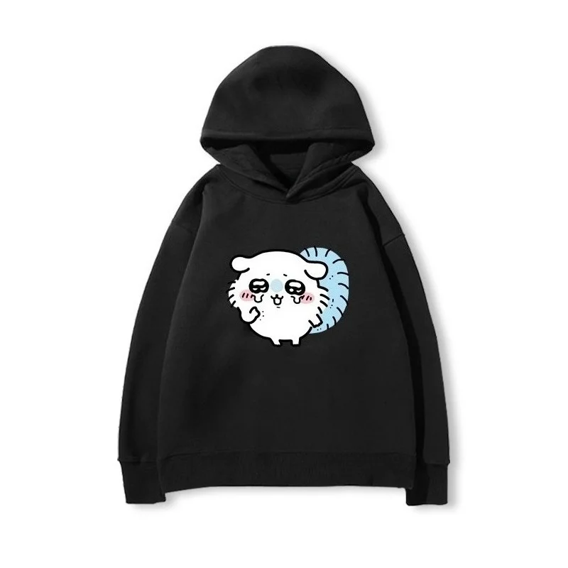 2025 الخريف والشتاء جديد Chiikawa سوبر لطيف Momonga مطبوعة الأطفال موضة عادية هوديي مريحة لينة قلنسوة من القطن #4