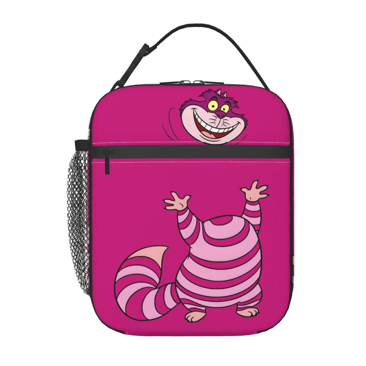 

Custom Cheshires Anime Cat Insulated Lunch Bags for Work School Cartoon Waterproof Cooler Thermal Lunch Box Men