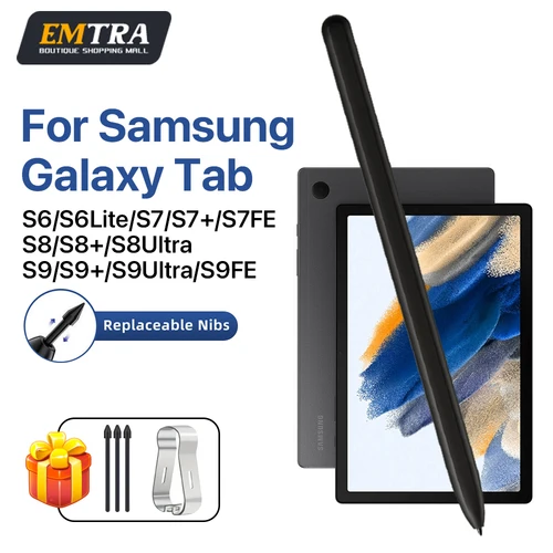 Imagen 1 del producto 2025 nueva lápiz S para Samsung Galaxy Tab S9 FE S8 S7 S6 Lite con sensibilidad a la presión 4096 rechazo de palma para nota de dibujo
