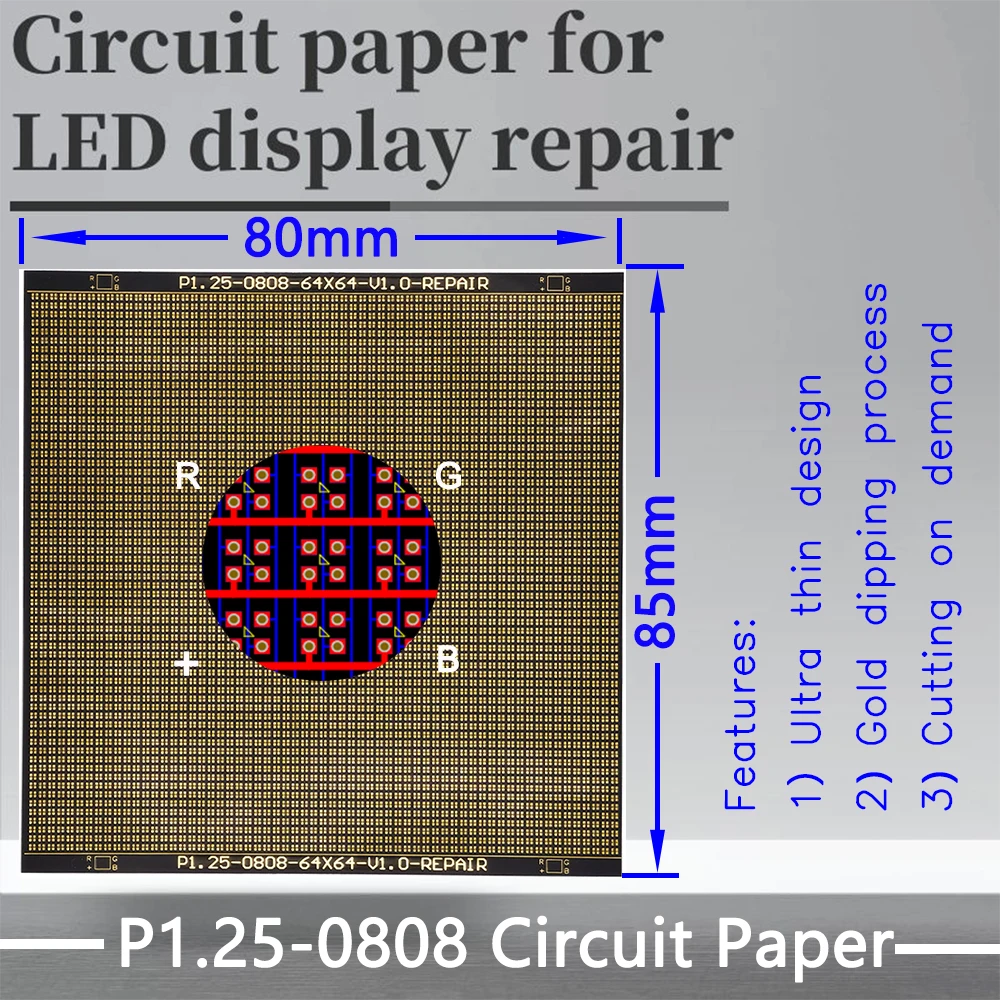 P1.25-0808 Circuit Paper,80X85mm ,Used for repairing damaged PCB pads