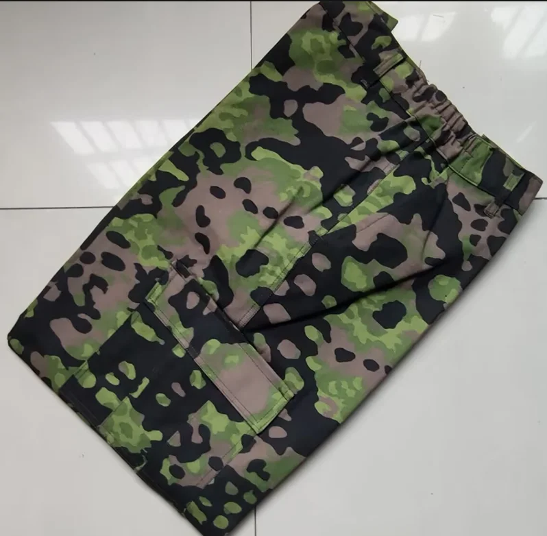 German Planetree Camouflage Uniform Man Include Jacket Pants Vintage Green
