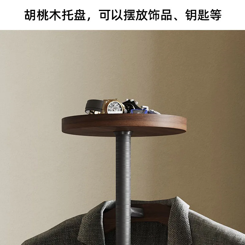 Light luxury marble floor removable stainless steel coat rack vertical suit rack bedroom hanger storage hanger