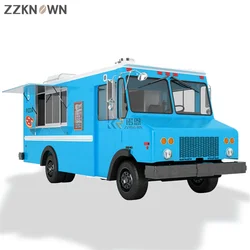 CE Approved Electric Mobile Food Truck Retro Coffee Crepe Snack Catering Car Vintage Hotdog Pizza Hamburger Ice Cream Cart