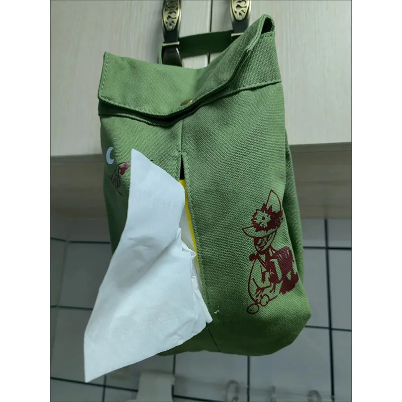 

Cute Cartoon Tissue Paper Bags Hanging Organizer Car Chair Travel Storage Bag Hand-Held Mask Pouch Multifunctional Portable Bag