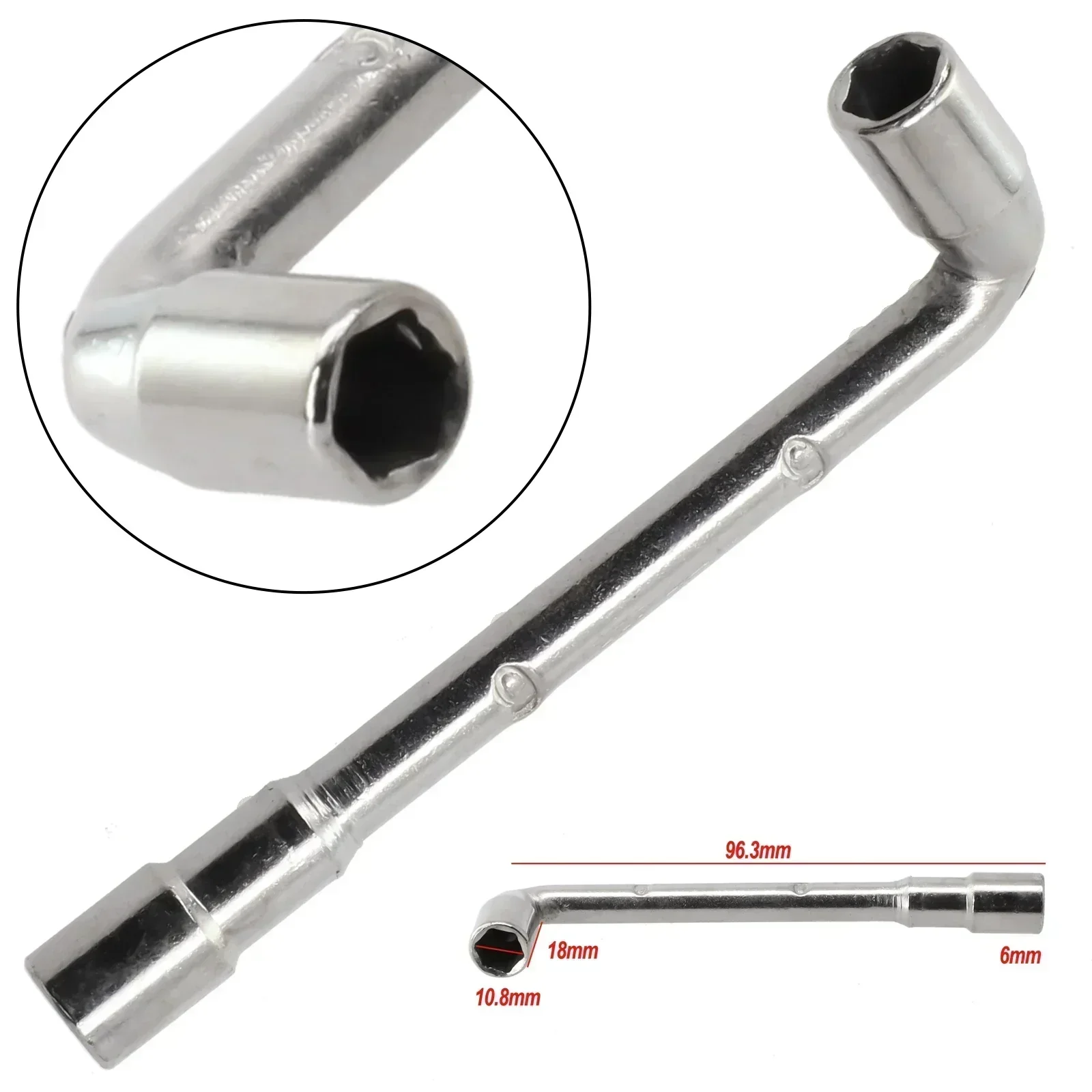 L Shaped Screw Nut Wrench Sleeve, Maintenance Tool Sleeve Wrench, 6mm 7mm Hexagonal Wrench, For 3 MK8 Nozzle