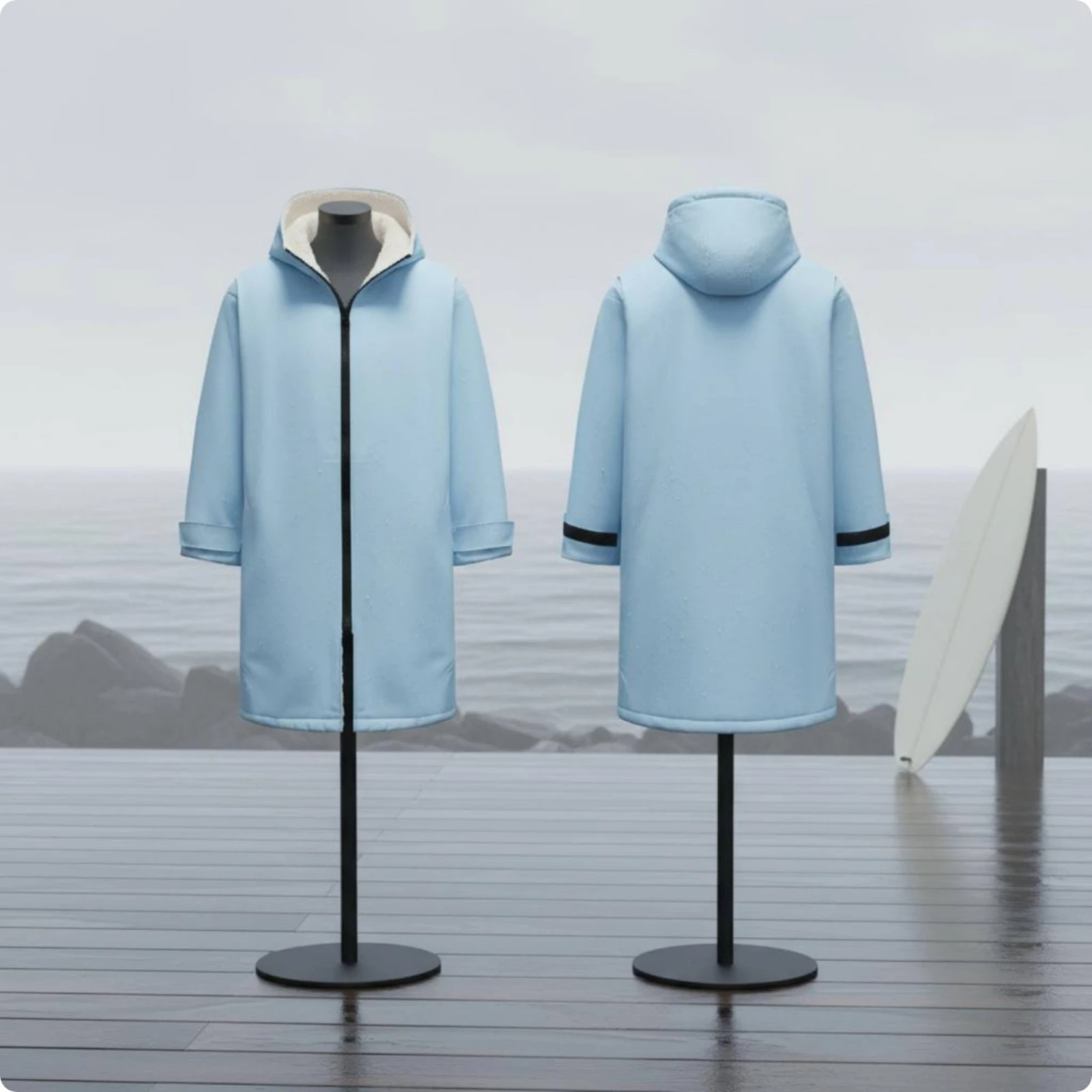 Hooded Bath Towel - Peignoir de bain à capuche chaud