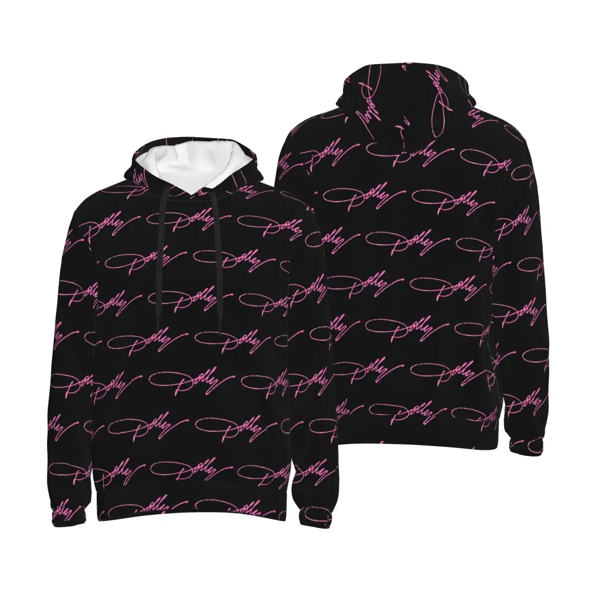 

Dolly Parton Pink Sparkle Hoodies Harajuku Pullover Autumn Winter Men Women Sweatshirts Long Sleeve Tops