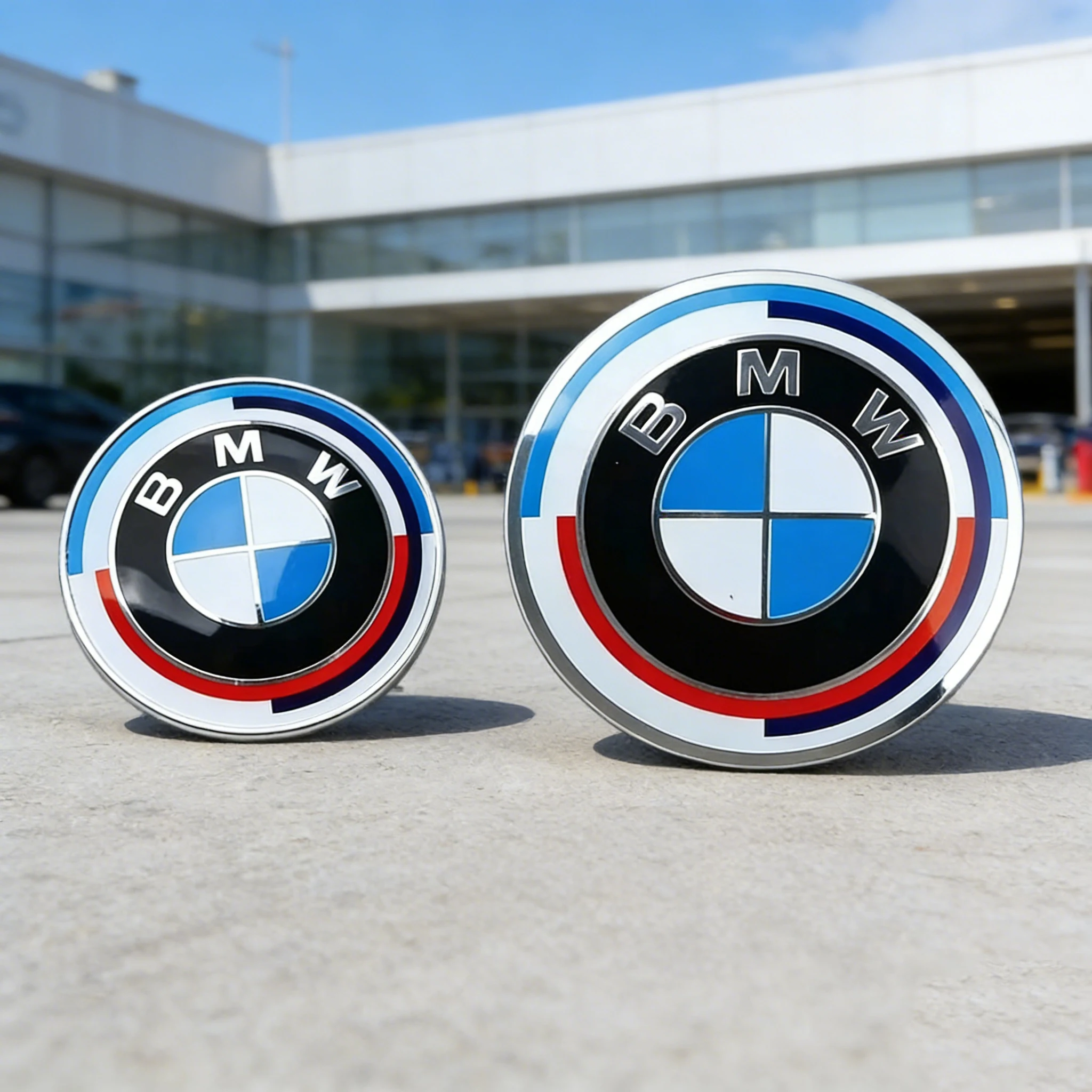 

for BMW E90 F30 F90 G60 G38 E46 F10 F20 G20 E39 50TH 74/ 82mm Hood Emblem Car Front Bonnet Logo Trunk Cover Badge car sticker