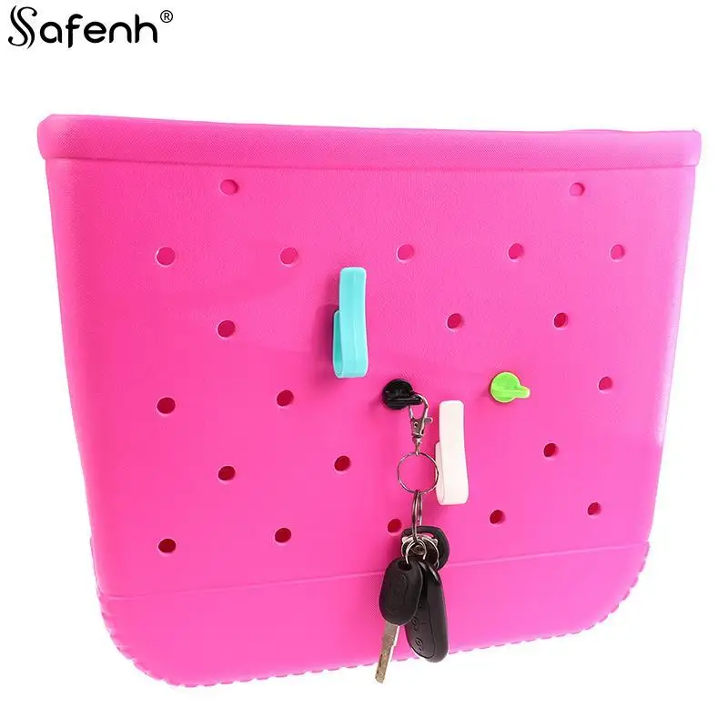 For Bogg Bags Insert Charm Cutie Cup Holder Connector Key Holder Beach Pool Hole Bag Storage Hooks Hooks Accessories Bag Parts