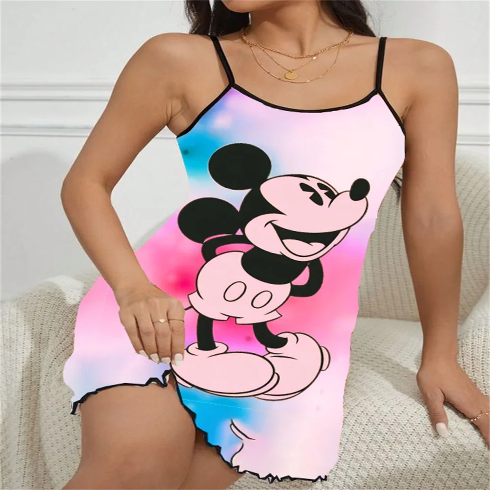 

Women Pajama Summer Woman 2024 Princess Sleepwear for Women and Sexy Lingerie Sexy Woman Push Up Disney Home Wear Dress Pijama