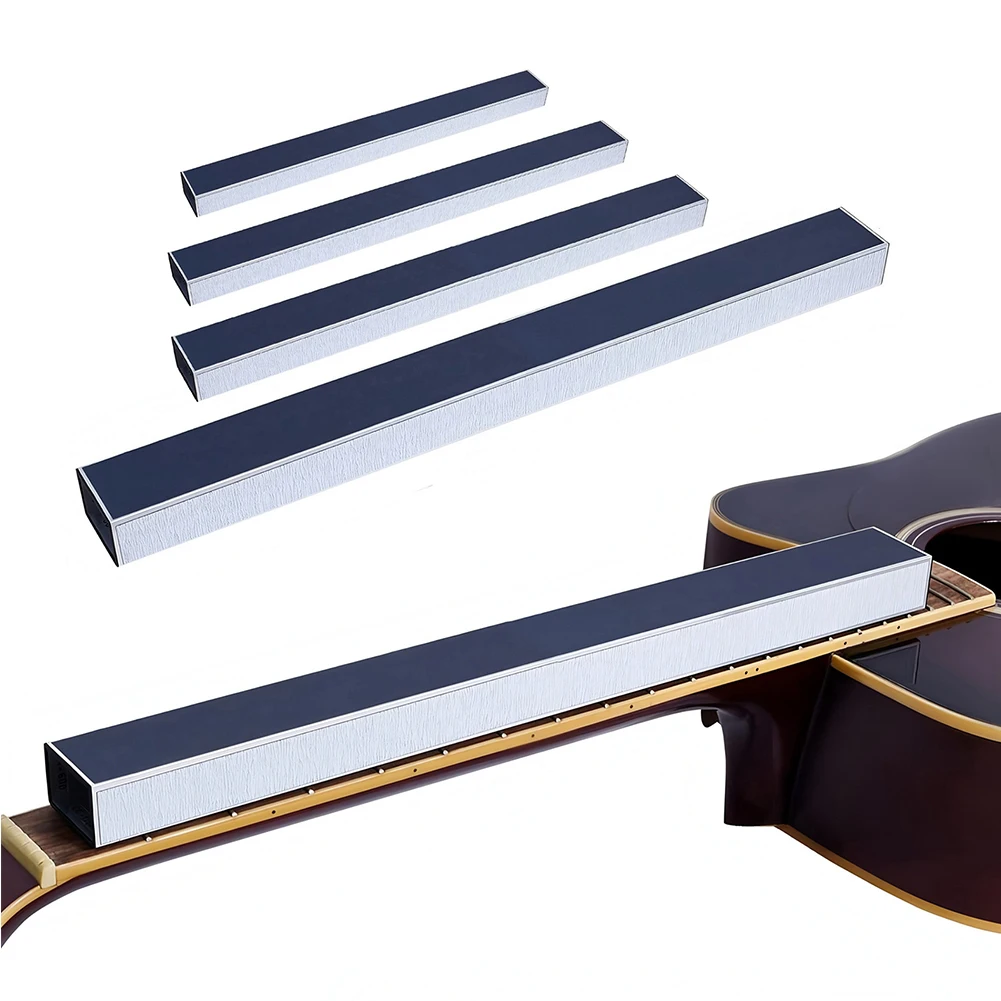 Gitarren-Bund-Nivellierbalken mit Schleifpapier, Schleifblock, Nivellierfeile für Bassgitarre, Nivellierer für Gitarrenre, Reparatur, Polieren und Wartung