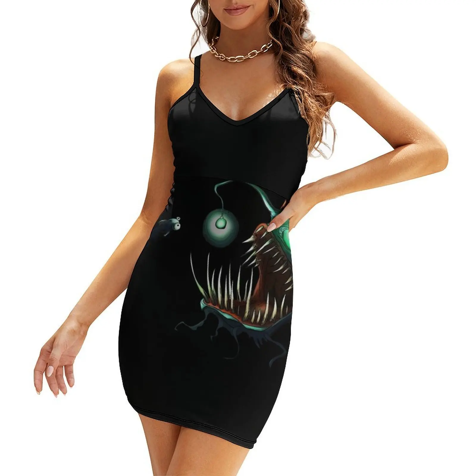 

Angler Fish Sling Dress Women's clothing wedding guest dress 2025 women's luxury party dress dresses with long sleeves