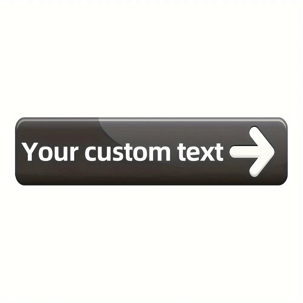 1pc Custom Personalized Text Metal Street Sign UV Printed Gradient Aluminum Directional Wall Decor Only for Decoration (4x16)