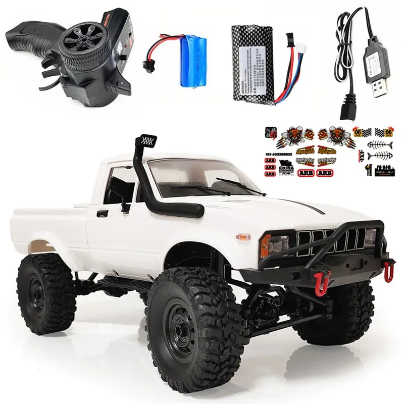 ترقية جديدة WPL C24 C24 1/16 RC سيارة 4WD راديو التحكم على الطرق الوعرة طقم RTR صغير روك الزاحف الكهربائية تتحرك نموذج سيارة الأولاد طفل هدية