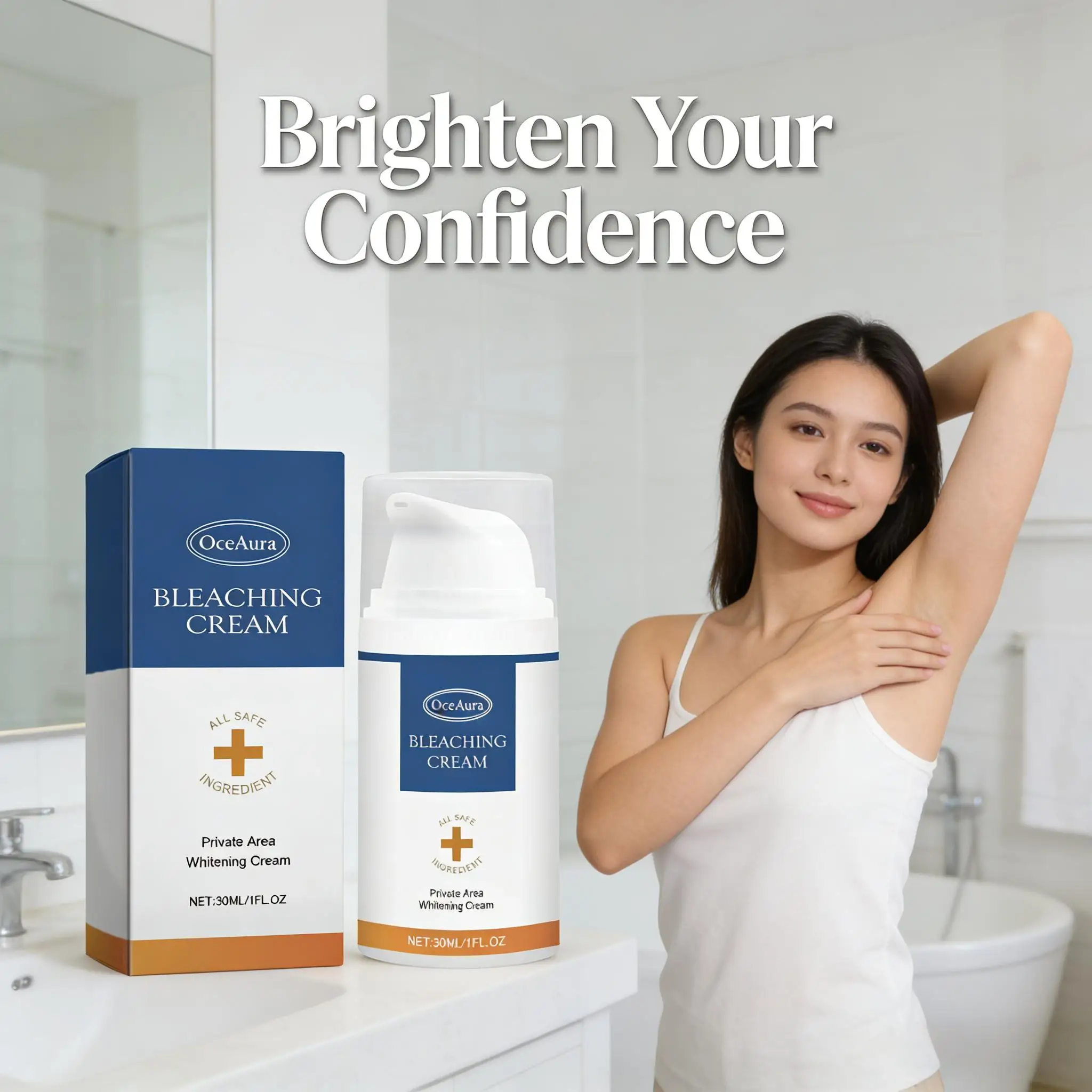 Whitening Cream To Private Area Armpits Bikini Zone Reduce Dark Spots Improve Luster Brighten Skin Moisturizing Body Care Lotion