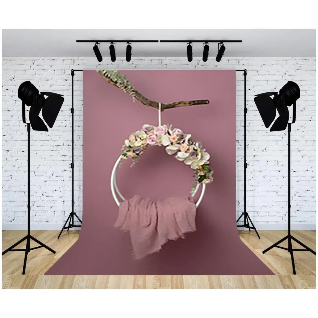 

Newborn Portrait Backdrop Floral Swing Birthday Artistic Basket Stars Baby Studio Photography Background 22930 ZZ-16