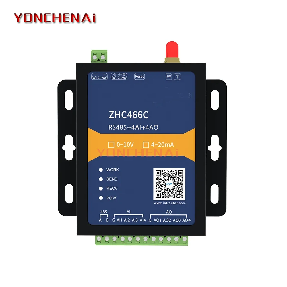 Imagem -02 - Modbus-rtu Gateway de Entrada Analógico Tcp Mqtt Gateway Iot 4g Gprs 420ma 010v