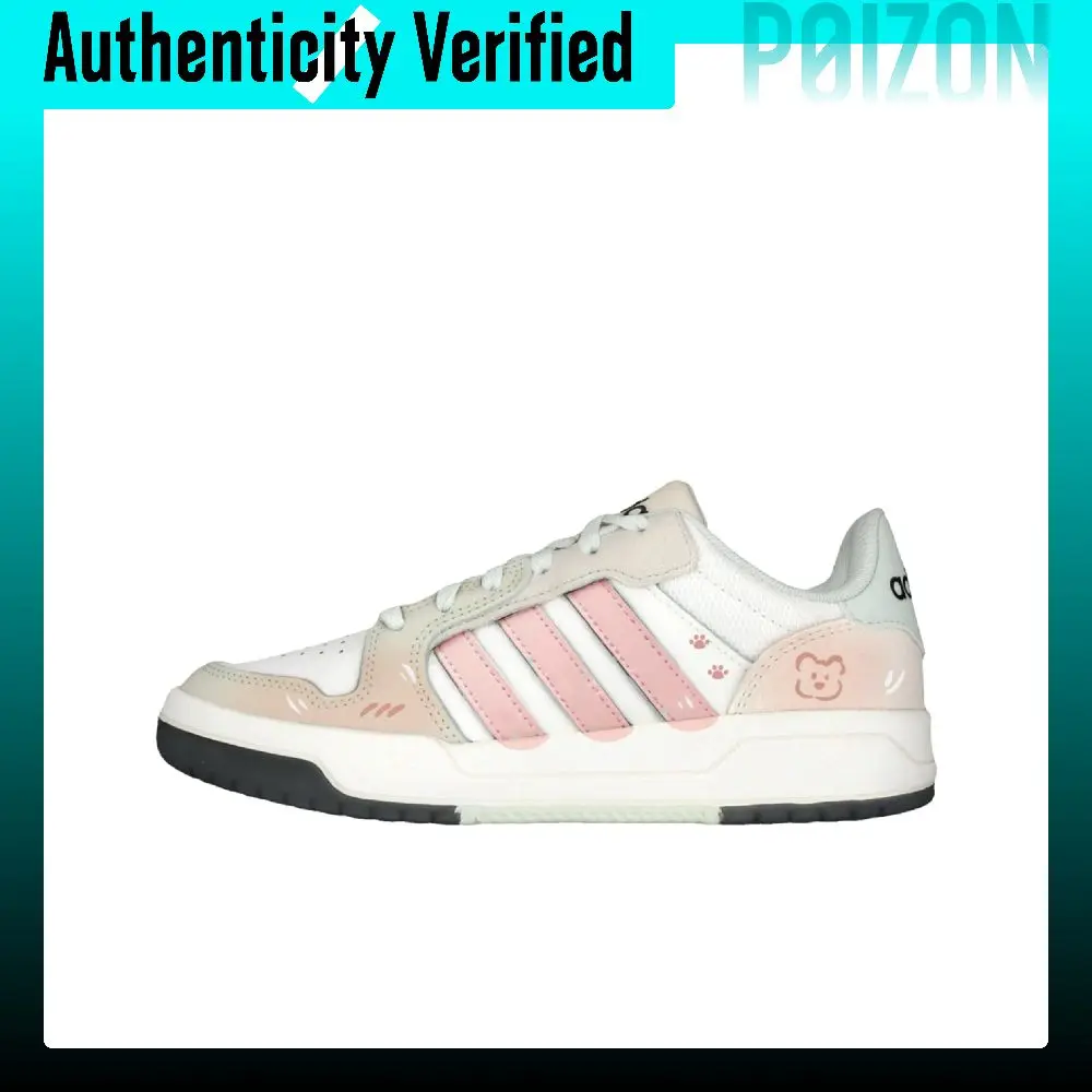 Adidas ENTRAP Skate Shoes Women's Low-top Pink/White/Green JP9960 （Team2651-）