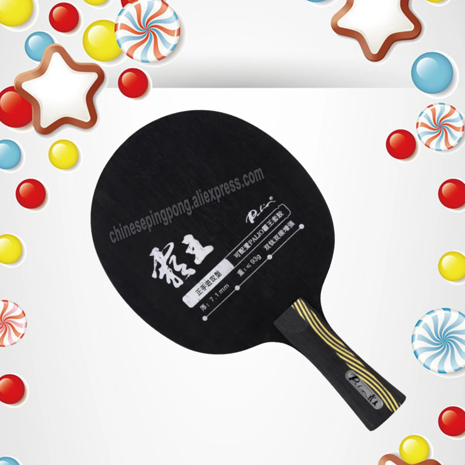 

Palio Conqueror Carbon with Ti off+++ Table Tennis Blade for PingPong Racket Conqueror