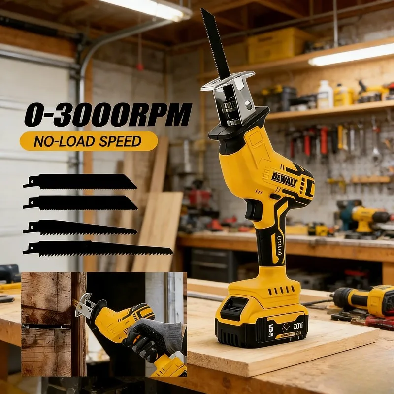 Dewalt Brushless Reciprocating Saw 2800RPM  Multifunctional Metal Wood Pipe Cutting Saw Power Tool Cordless Electric Saw