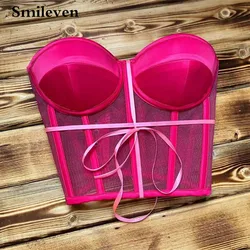 Smileven Hot Pink Sweetheart Bones Corset Shapewear For Evening Dress Prom Dresses Elegant Wedding Party Gowns 2022