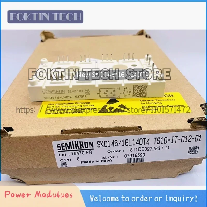 

New SKD146/16-L100 SKD146/16-L140T4 SKDH116/10-L100 SKDH146/16-L100 SKDH146/16-L75 SKDH146/16-L105 Power Module