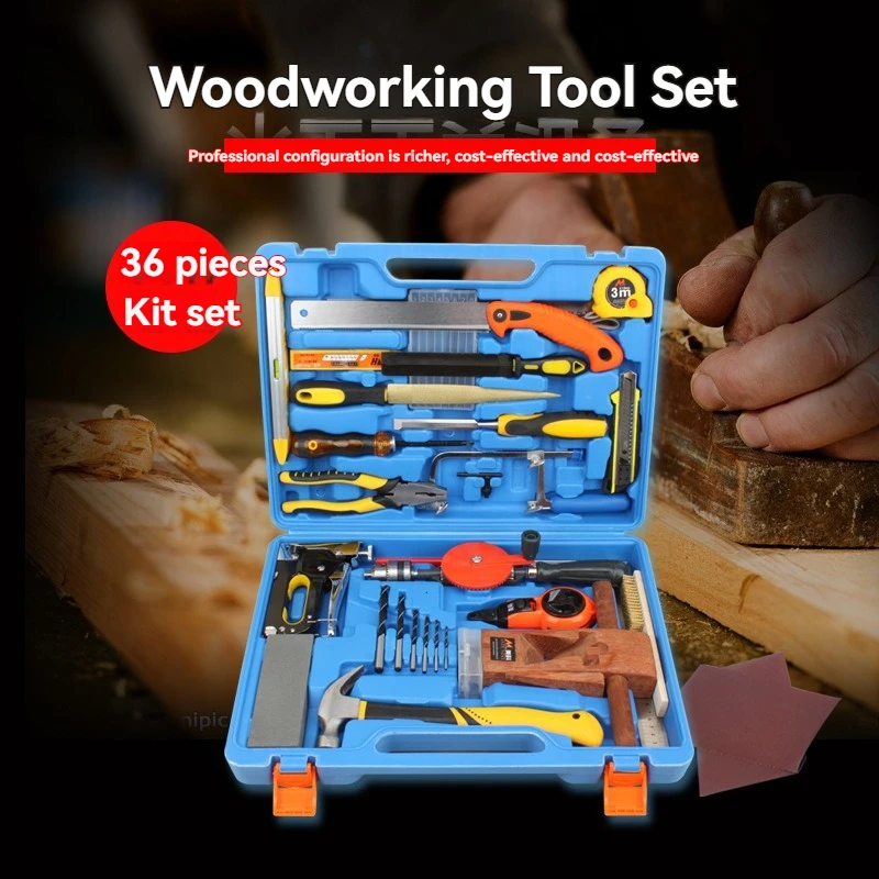 

Kids Woodworking Tool Set Kindergarten DIY Craft