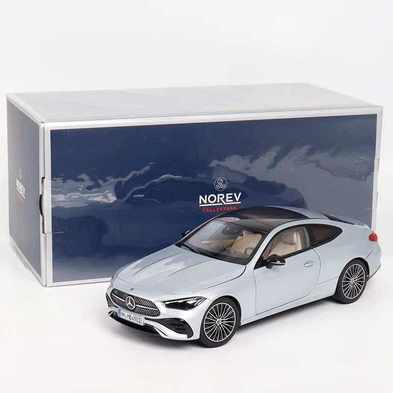 Mercedes-Benz Cle 260 Coupé 2024 C-Klasse simulatiemodel van gegoten metaal met volledig openbare deuren, verzamelmodel Norev 1:18, statisch schaalmodel, speelgoed voor volwassenen, cadeau voor