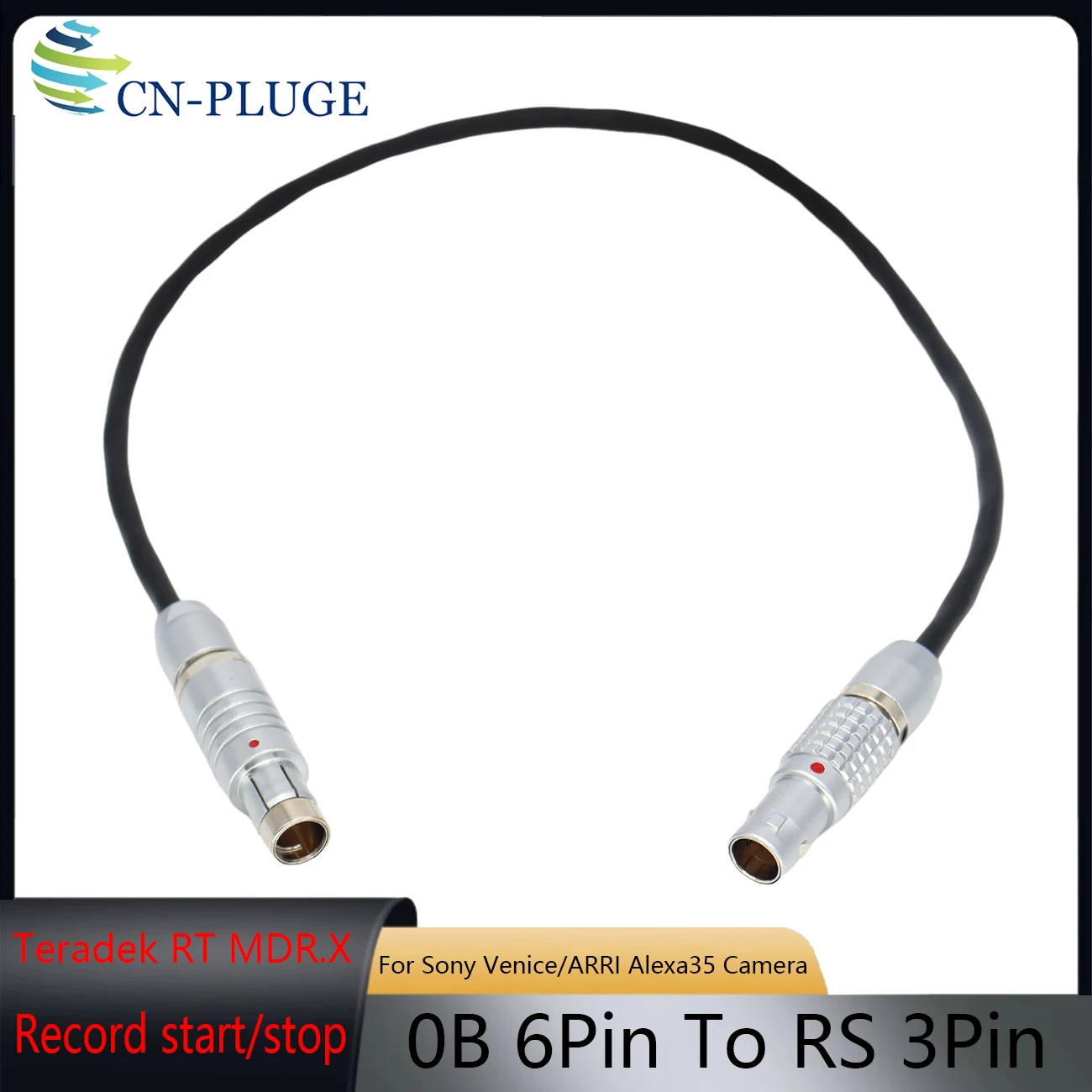 Teradek RT MDR.X Run/Stop Cable 6Pin For ARRI ALEXA/SONY Venice / Canon /RED /Phantom HD Gold/ BlackMagic / Cameras