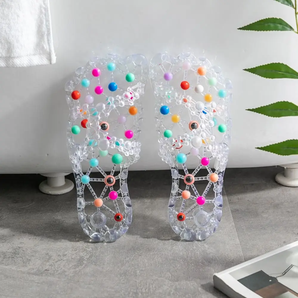 Non-Slip Foot Massage Slippers Reflex Stress Feet Care Quick-drying Footwear Hollow Out Bath Acupressure Massage Slippers Man