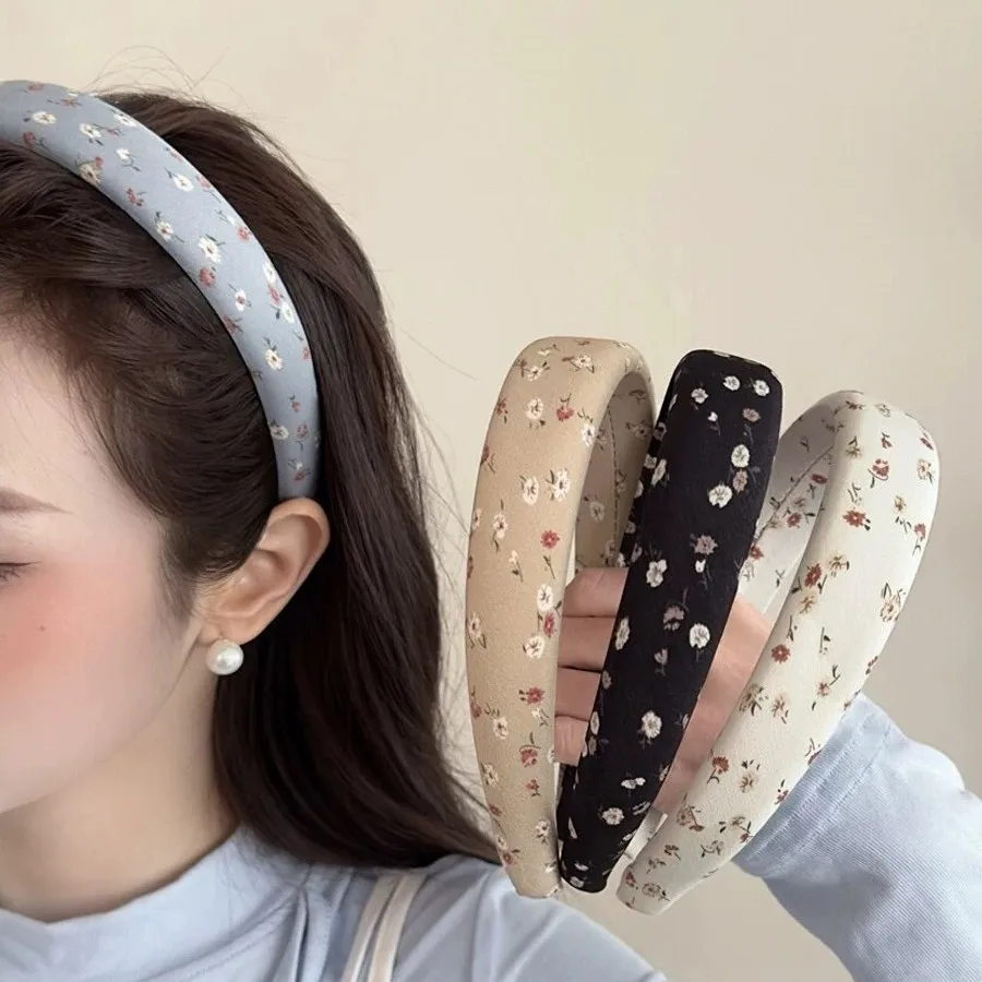 

Sweet little floral headband women's 2026 new daily external wear pressure hair headband small fresh and versatile high skull top hair accessories
