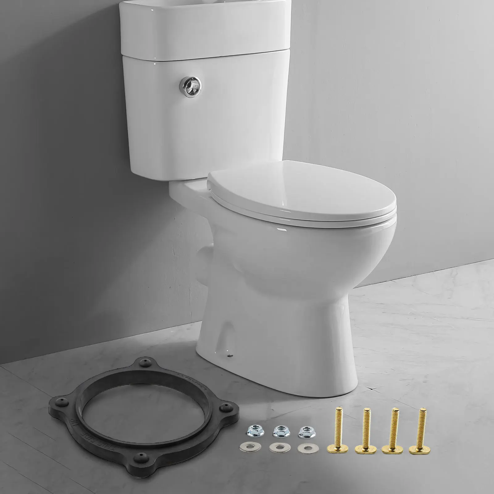 RV Maintenance RV Toilet Seal Kit Prevent Toilet Leaks Effectively Includes Mounting Hardware Robust Silicone Material