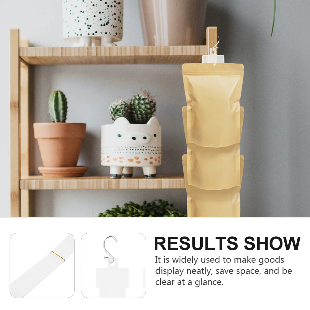 Tiras de exhibición colgantes de alta durabilidad, 8 Uds., para supermercado, tienda, cantina, buena textura, práctico colgador, tiras de exhibición colgantes