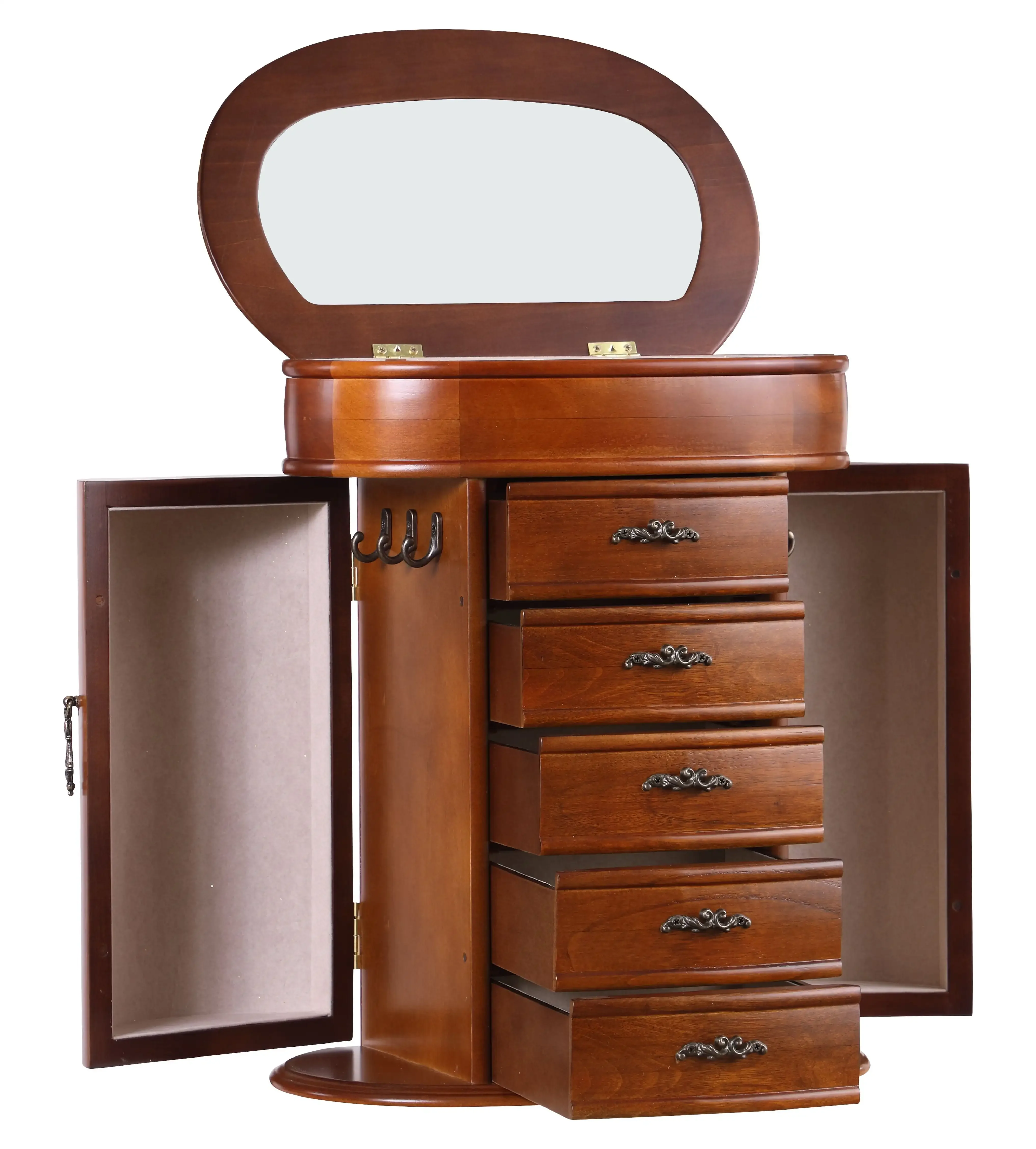 

Cari Wood Jewelry Chest for Women Jewelry Box, Walnut