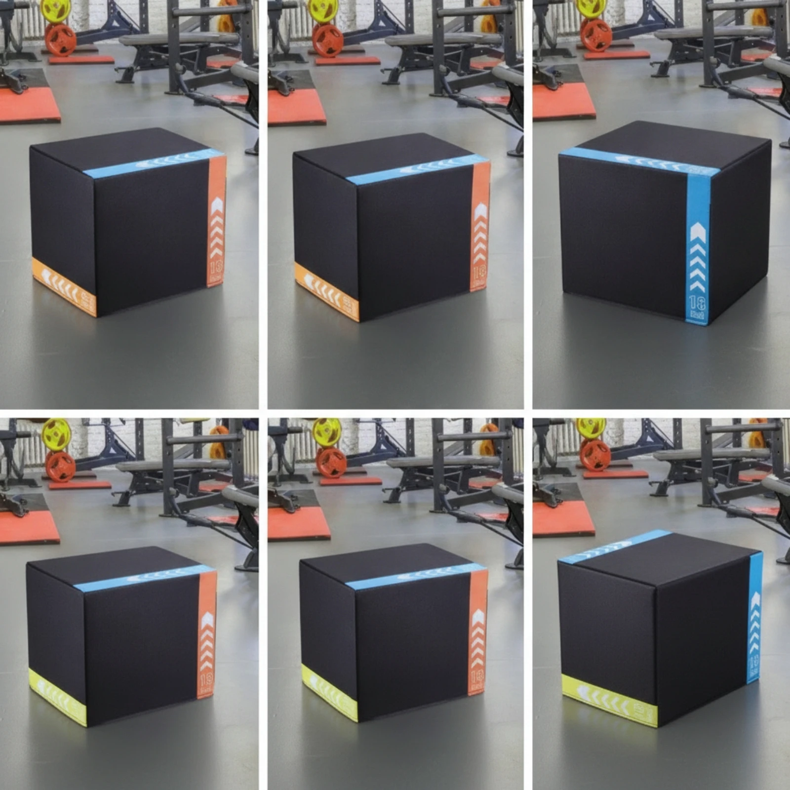 3-in-1 Jump Box Soft-Sided Plyo Box Equipment Heavy-Duty Long-Lasting for Crossfitters, Home Gym