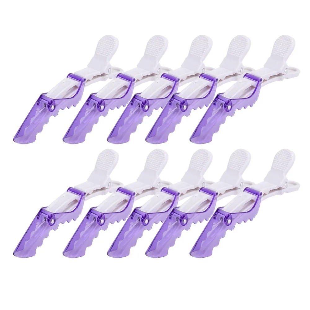 10pcs Strong Extension Duckbilled Clip ABS Durable Hairdressing Clip Professional Large Capacity Hair Partition Clip Hair Salon