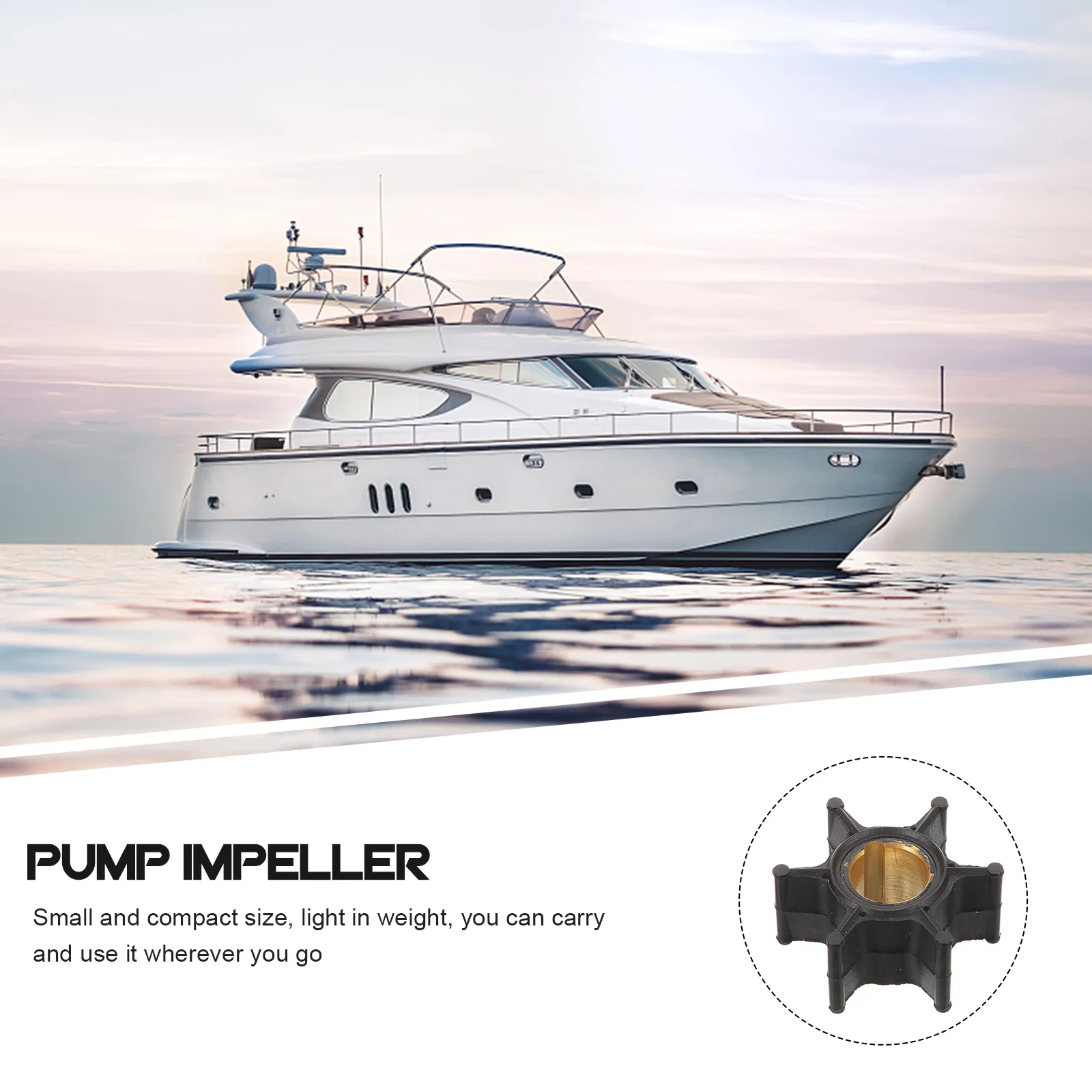 

Replacement Water Pump Impeller For Outboard Motor Rubber Copper Transfer Pump Impeller Part Compatible With 386084 Marine