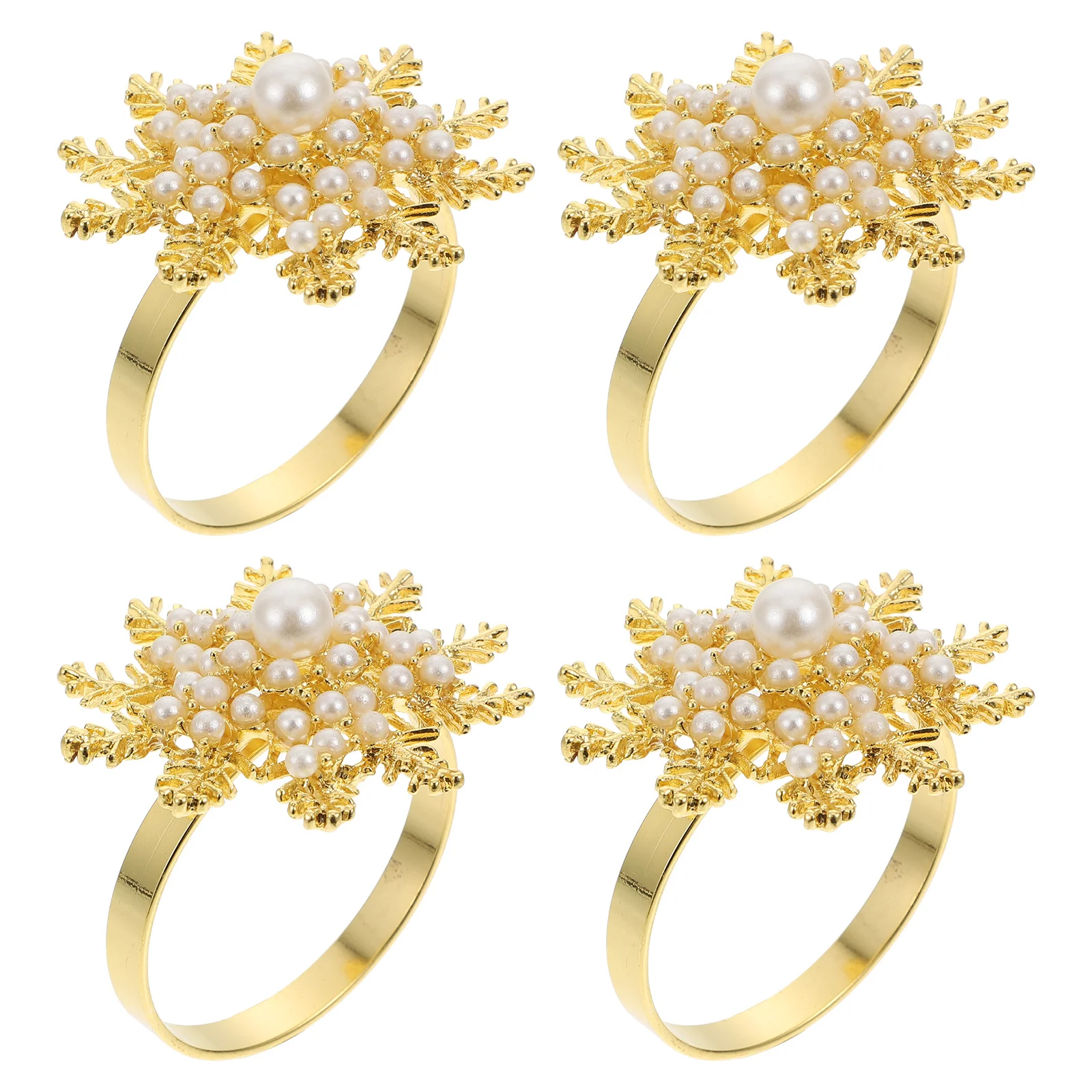 

4 шт., высококачественные кольца для салфеток, золотые элегантные застежки для семейного использования и развлекательных гостей, декоративные пряжки для салфеток