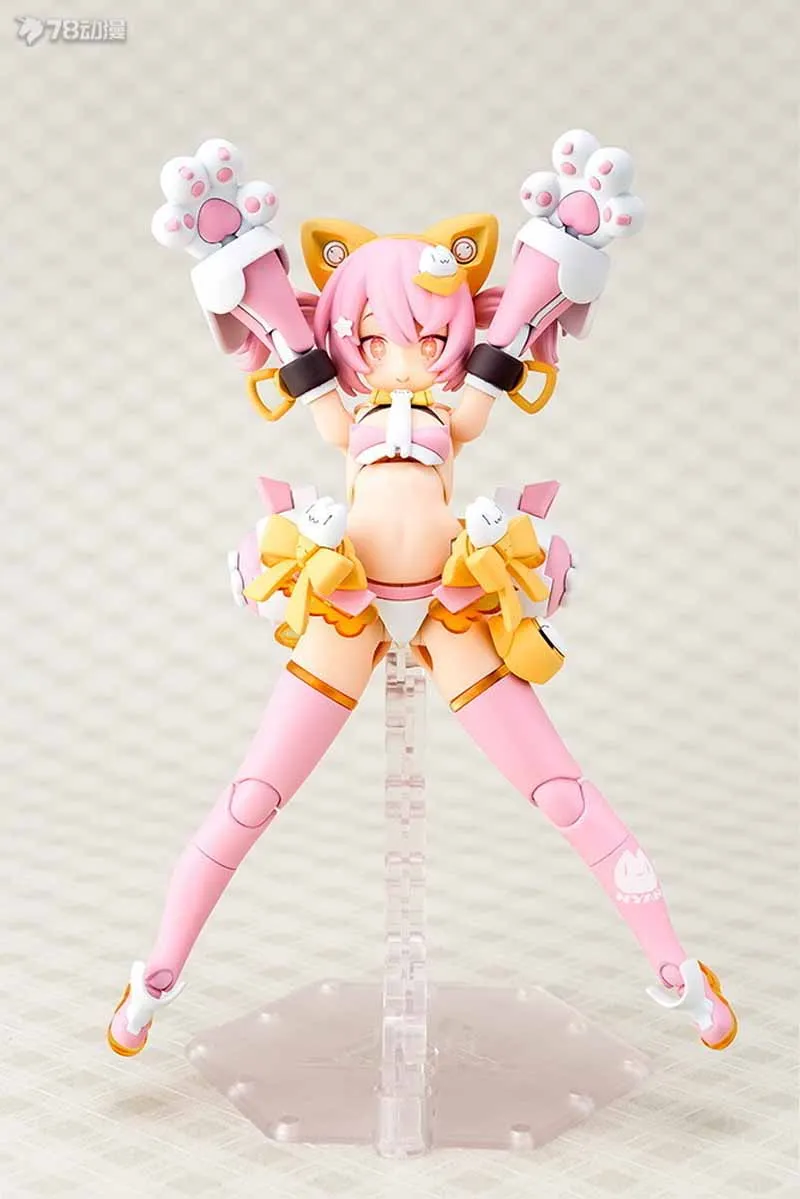 Kotobukiya Original Model Kit KP741 MEGAMI DEVICE Anime Action PUNI MOFU MAO And Rabbit Figure Assembly Model Toys Gifts