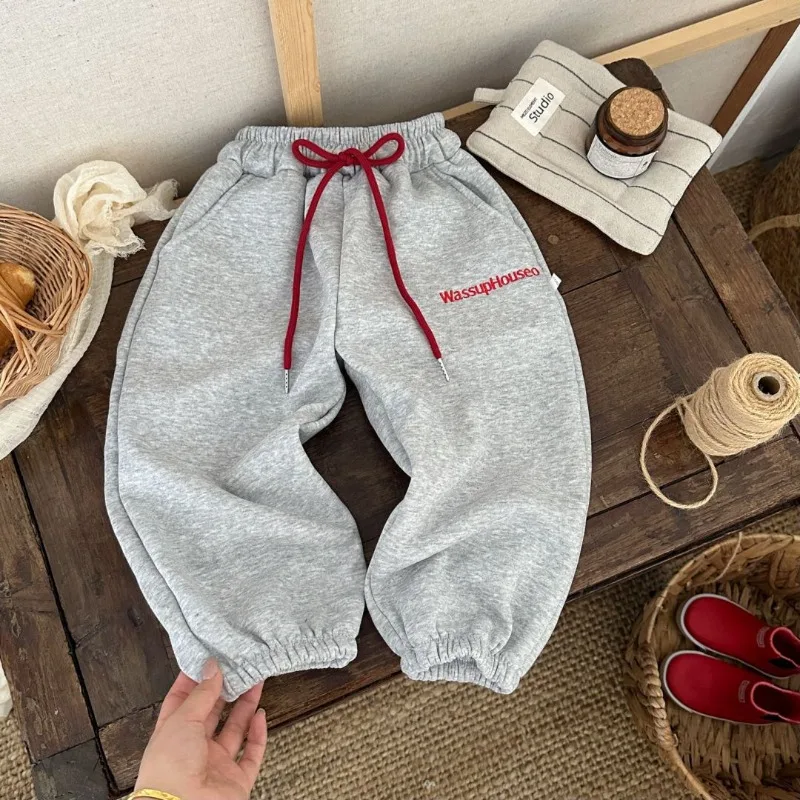 Bellbell 2026 Herbst Baby Jungen Jogginghose 1-8 Jahre Kinder Jungen Sporthose Winter Plus Samt Warme Kleinkind Jungen Hose – Detail 8