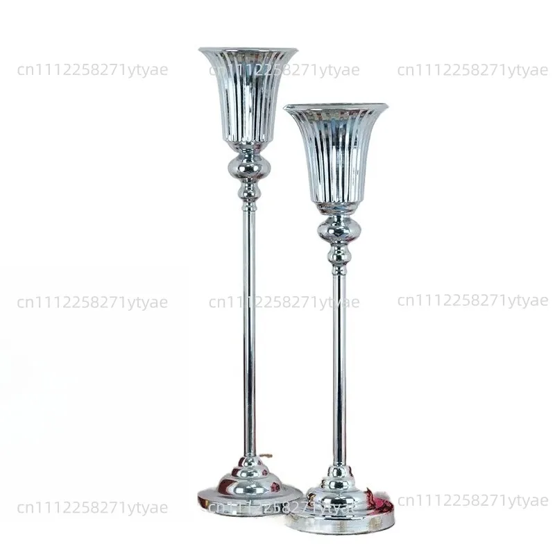 Luxury Gold Metal Flower Stand Flower Arrangement Vase Wedding Party Birthday Dinner Table Centerpieces Candle Holder Decoration