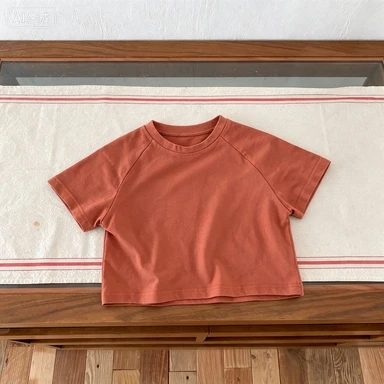 Children's T-shirt Summer Cartoon Fashion Short Sleeve Top Men's And Women's Casual Versatile Round Neck T-shirt