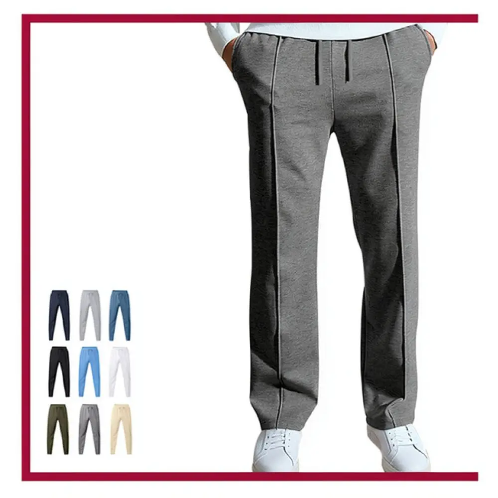 Mens Casual Straight Leg Pants Spring Summer Loose Fit Streetwear American Style Breathable Lightweight Soft Comfortable