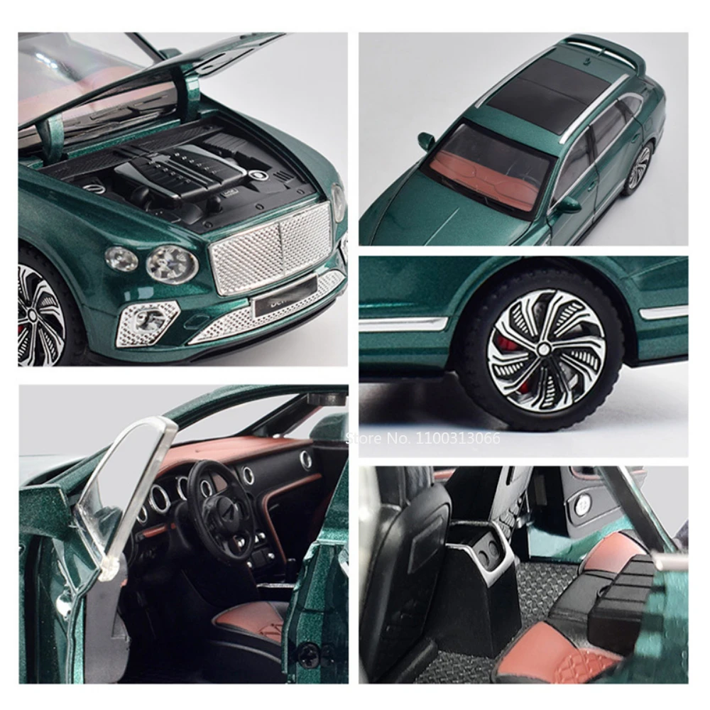 1:24 Scale Bentayga Cars Models Alloy Diecasts Toys Vehicles 6 Doors Can Be Opened with Pull Back Toy Adult Collection Ornament