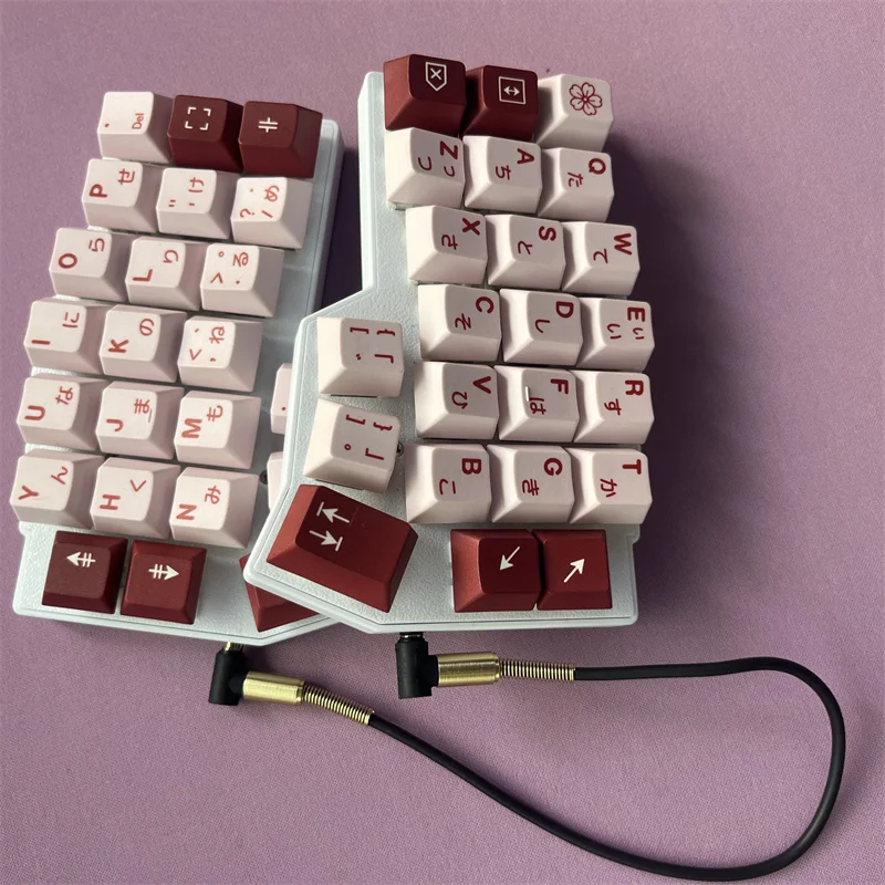 CORNE V4 Split Teclado Ergonomia Hot-swappable MX Teclado Mecânico Com Fio RGB VIAL Personalizado Teclados para Mão Esquerda e Direita