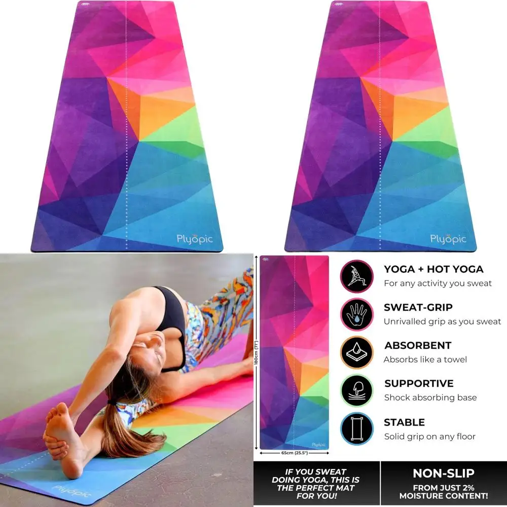 

Premium Yoga Mat and Towel Set | Non-Slip Grip for Hot Yoga, Pilates, and Fitness | Eco-Friendly Natural Rubber