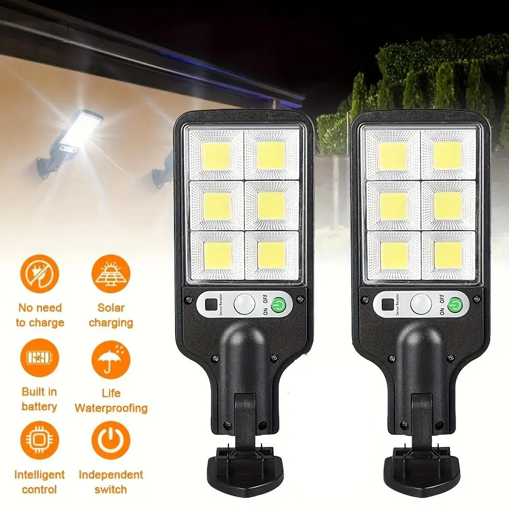 

72COB Solar Street Light Outdoor Waterproof Motion Sensor Solar Light Solar Wall Lamp for Street Garden Patio Garage Decoration