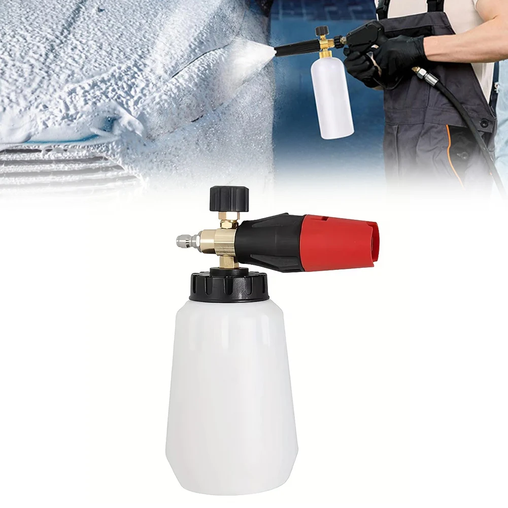

Newest Sale High Pressure Snow Foam Pot 1L Large Capacity Adjustable Angle Cleaning Tool Replacement Car Accessories